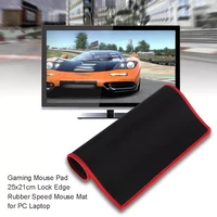 2021 new gaming mouse pad anti slip natural rubber gaming mousepad solid color locking edge gamer mouse mat 25 x 21cm