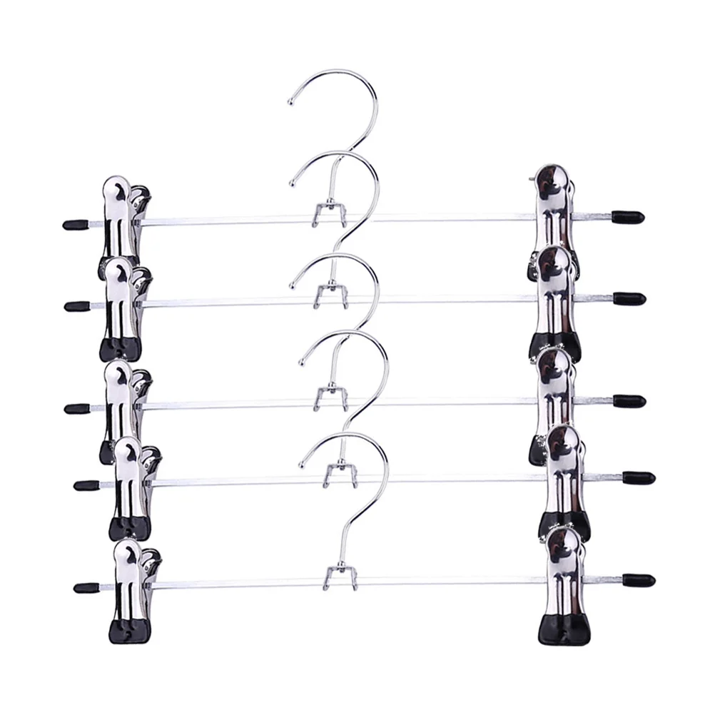 

Hangers Hanger Clothes Slack Space Closet Non Scarf Saving Metal Clip Standard Pants Kids Practical Jean Tie