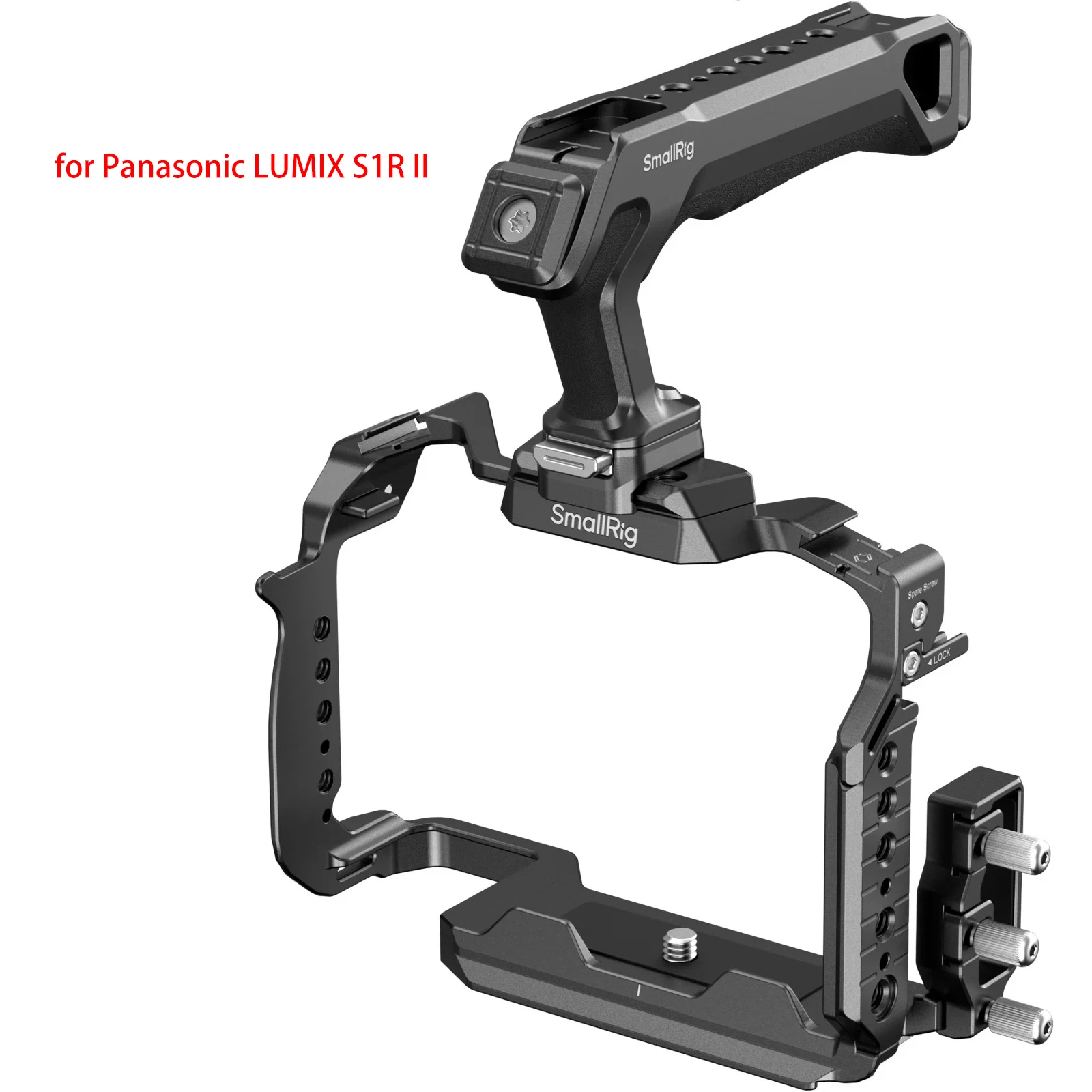 Ручной комплект SmallRig Camera Cage для Panasonic LUMIX S1R II/S5 IIX/G9 II совместимый с быстросъемной