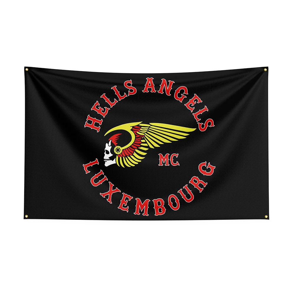 

3x5 MC Hells Angels Polyester Printed Flag Polyester Printed Racing Motorcycle Banner For Decor ft Flag Decor,flag Decoration