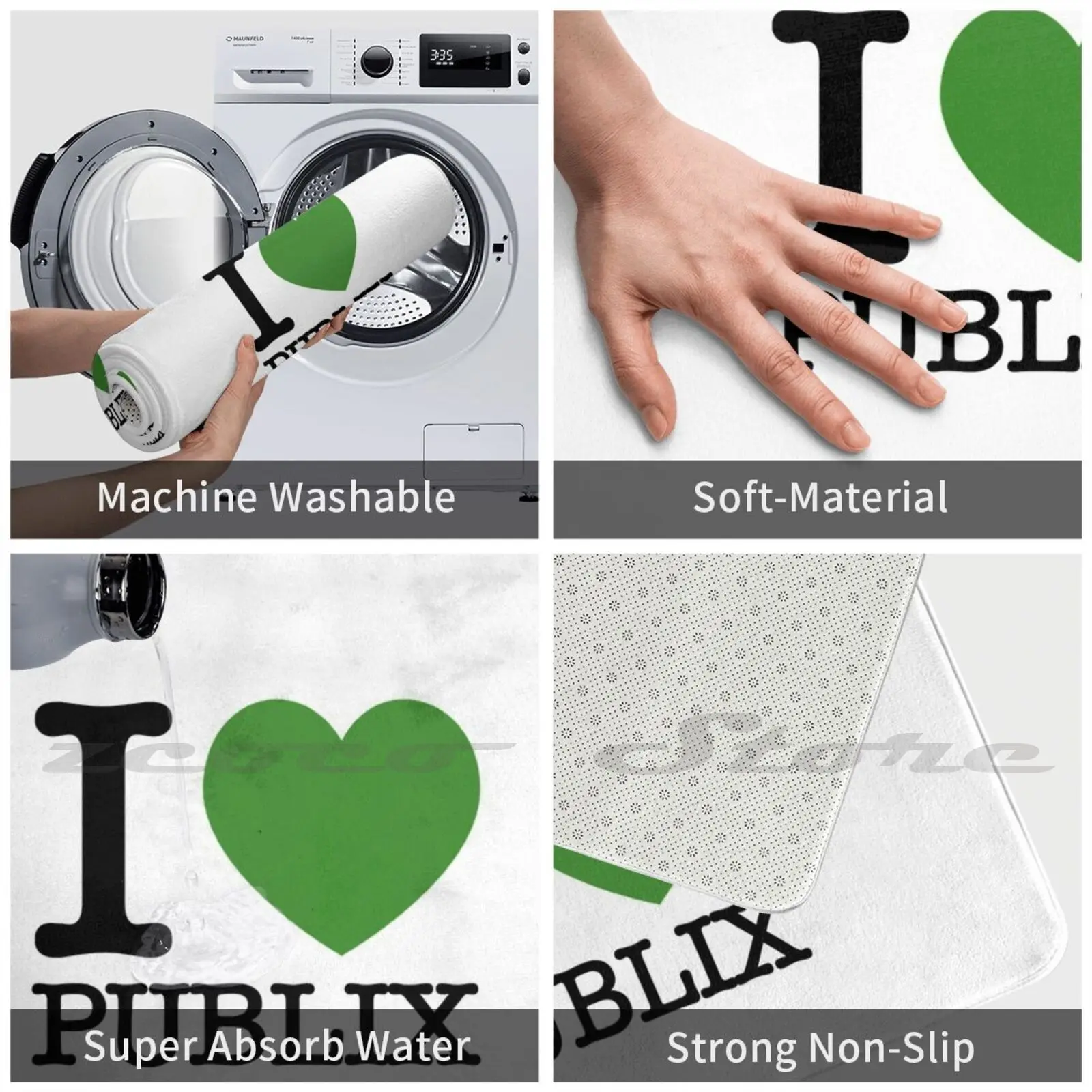 Коврик I Heart Post X нескользящий коврик для впитывания воды на дверь Спайдер из