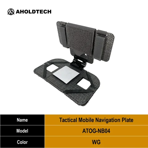 Легкая тактическая навигационная пластина Aholdtech, подвесной держатель для мобильного телефона, аксессуары для жилета, складная пластина для улицы