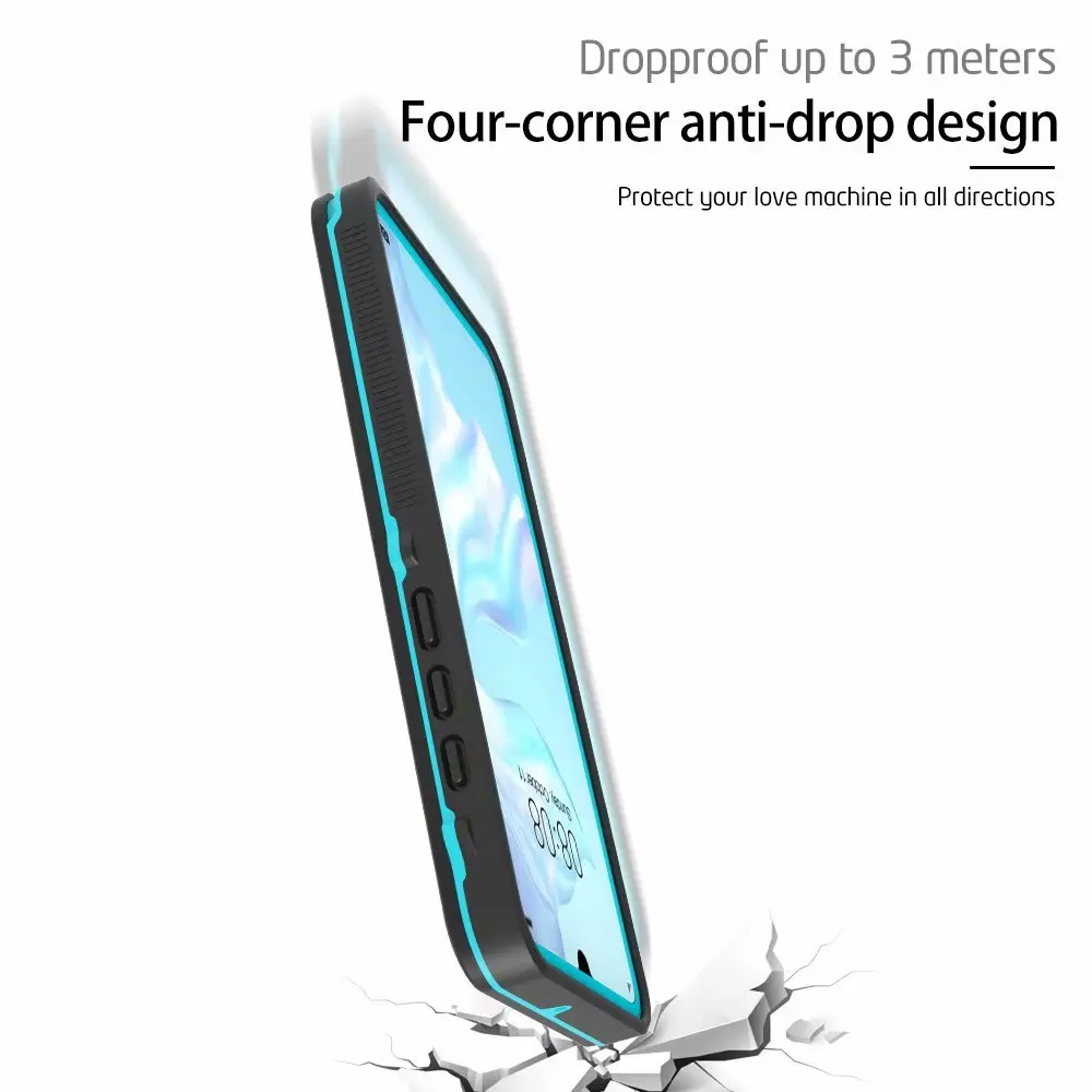 For Huawei P30 Pro Waterproof IP68 Diving Swim Proof Dustproof Phone Case for Huawei P30Pro Full Sealed Outdoor Sport Coque