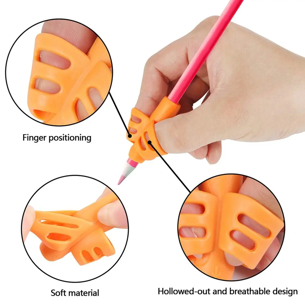 

16pcs Pencil holder Grip Children Cute Pen Handle Rod HandWriting Aid Guide Hold Pen Posture Correction for kids gift stationery