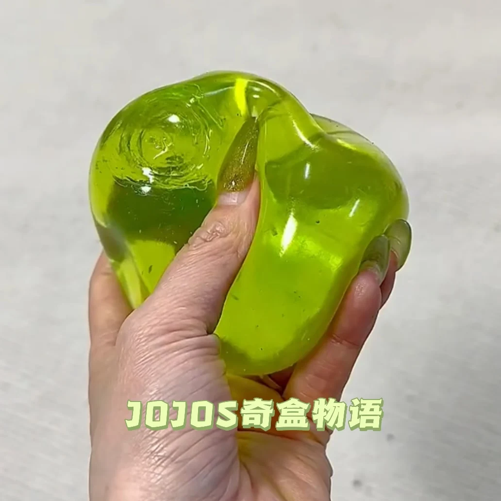 Фото Мягкая игрушка-антистресс Green Apple Blue Maltose: сенсорная игрушка-фиджет, имитирующая прозрачный материал, с медленным восстановлением формы, для снятия стресса №2