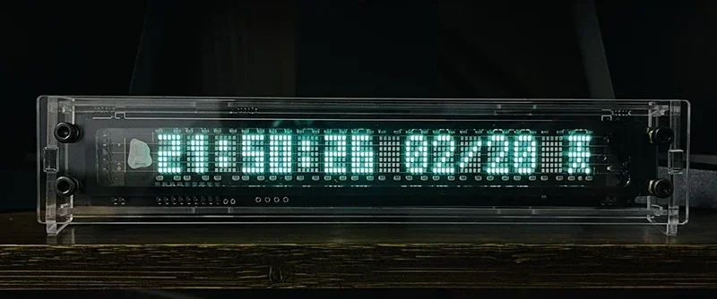 

Цифровые флип-часы Narcher VFD, флуоресцентный дисплей, Wi-Fi экран с таймером, Рабочий стол