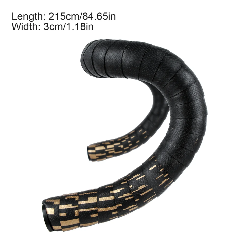 

Bicycle Handlebar Tape Elastic Road Bike Bar Wrap Shock Absorption Cycling Grip Tape Black White
