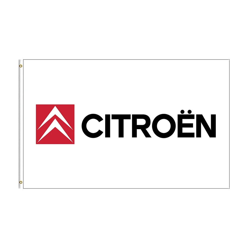 

3x5 Ft France Citroen Flag Polyester Printed Car Banner For Decor