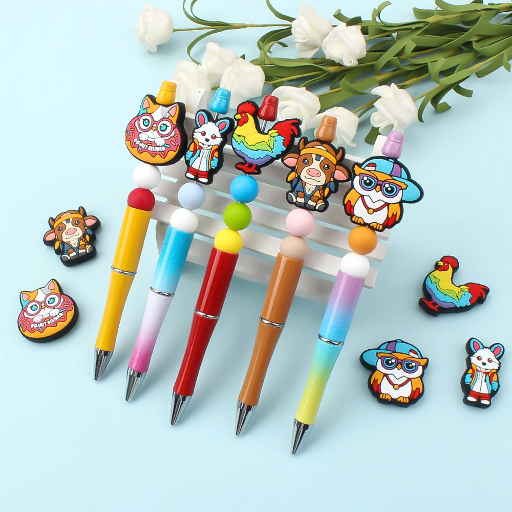 5/10pcs Новые Силиконовые Бусины Животные Форма Фокусные Для Ювелирные Изделия DIY