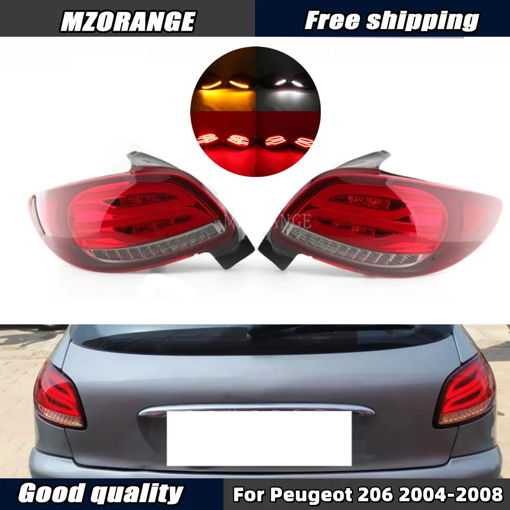 

Tail Lamps for Peugeot 206 206CC 2004 2005 2006 2007 2008 LED Rear Lights with Turn Signal Reversing Brake Lamp