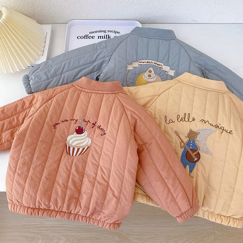 

Детский флисовый костюм для мальчиков и девочек, теплая спортивная куртка в Корейском стиле на осень и зиму, 2022