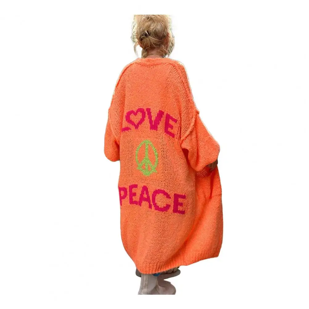 Свитер с длинным рукавом элегантный женский вязаный кардиган пальто для