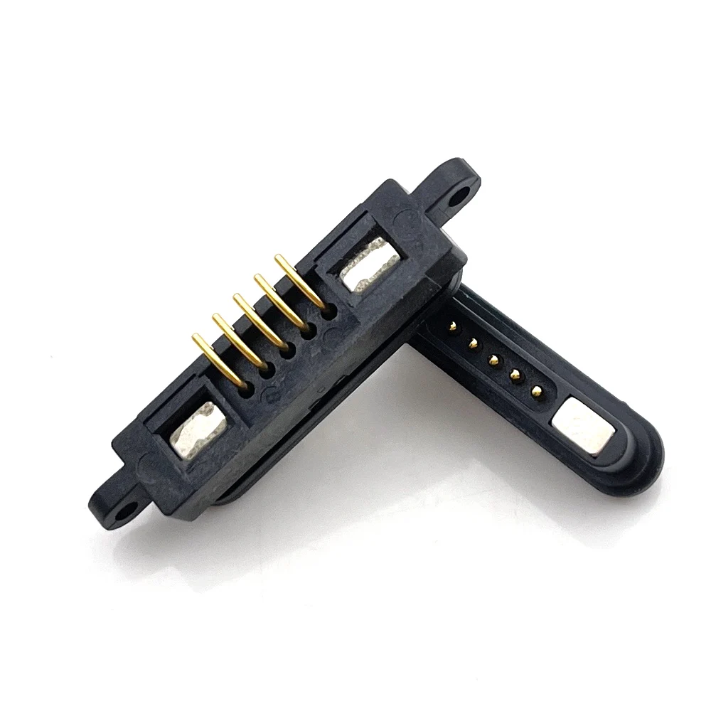 

1pcs 5Pin Magnetic Pogo Pin Connector 5 P DC WaterProof Spring Loaded Header Contact for High Current Data Transfer cable Probe