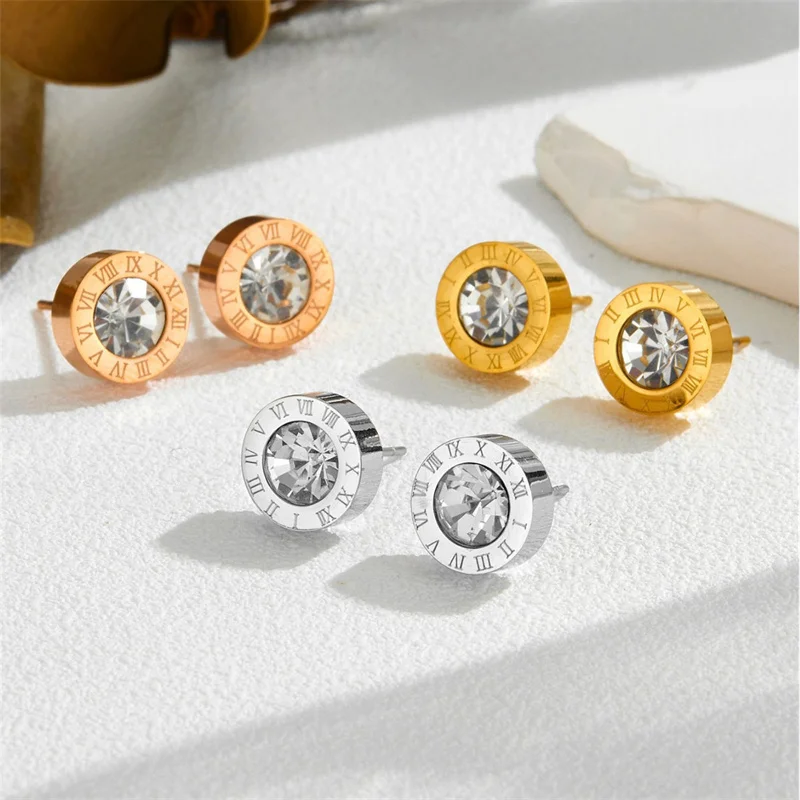 Новые серьги с микроинкрустацией цирконом Любовь несколько стилей буква D