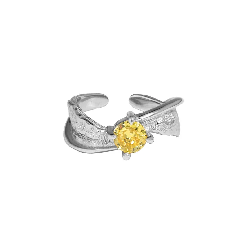 

CHOZON S925 Sterling Silver Open Ring Elegant Zircon Rings For Women White CZ Crystal Engagement Design Hot Sale Zircon Rings