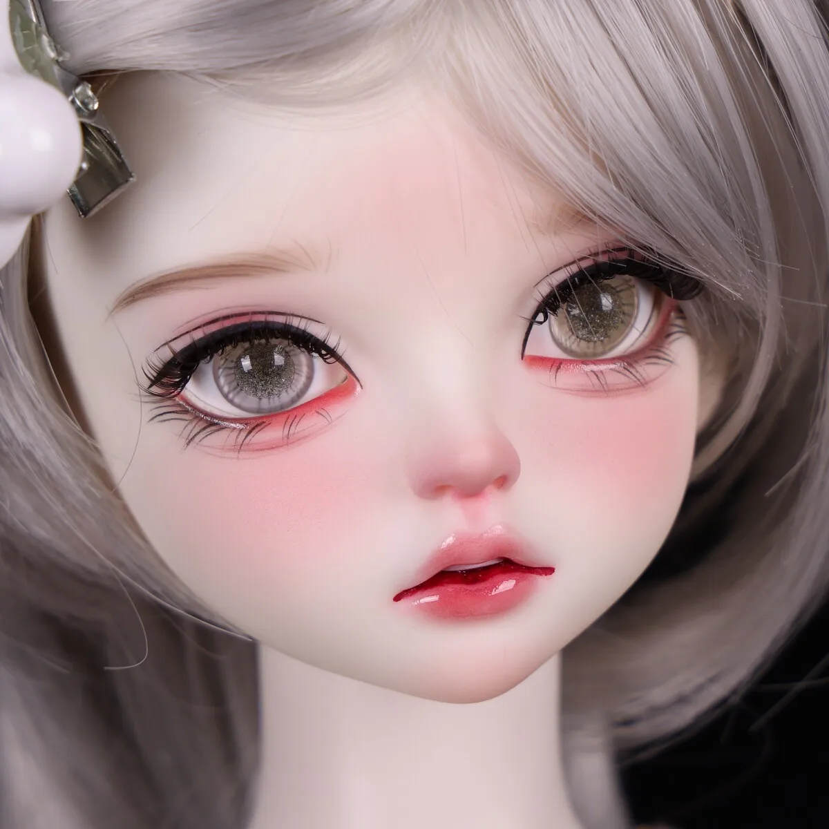 Фото Глаза для BJD кукол, 4 части, желто-серые, с градиентом и блестками, маленький ирис, стеклянные глаза, серые 04, 3 точки, яркие глаза - импортное стекло 1/4 №3