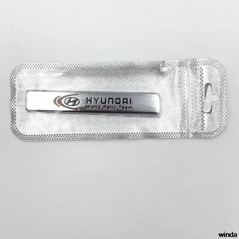 Автомобильный боковое крыло задний багажник эмблема значок наклейка для Hyundai