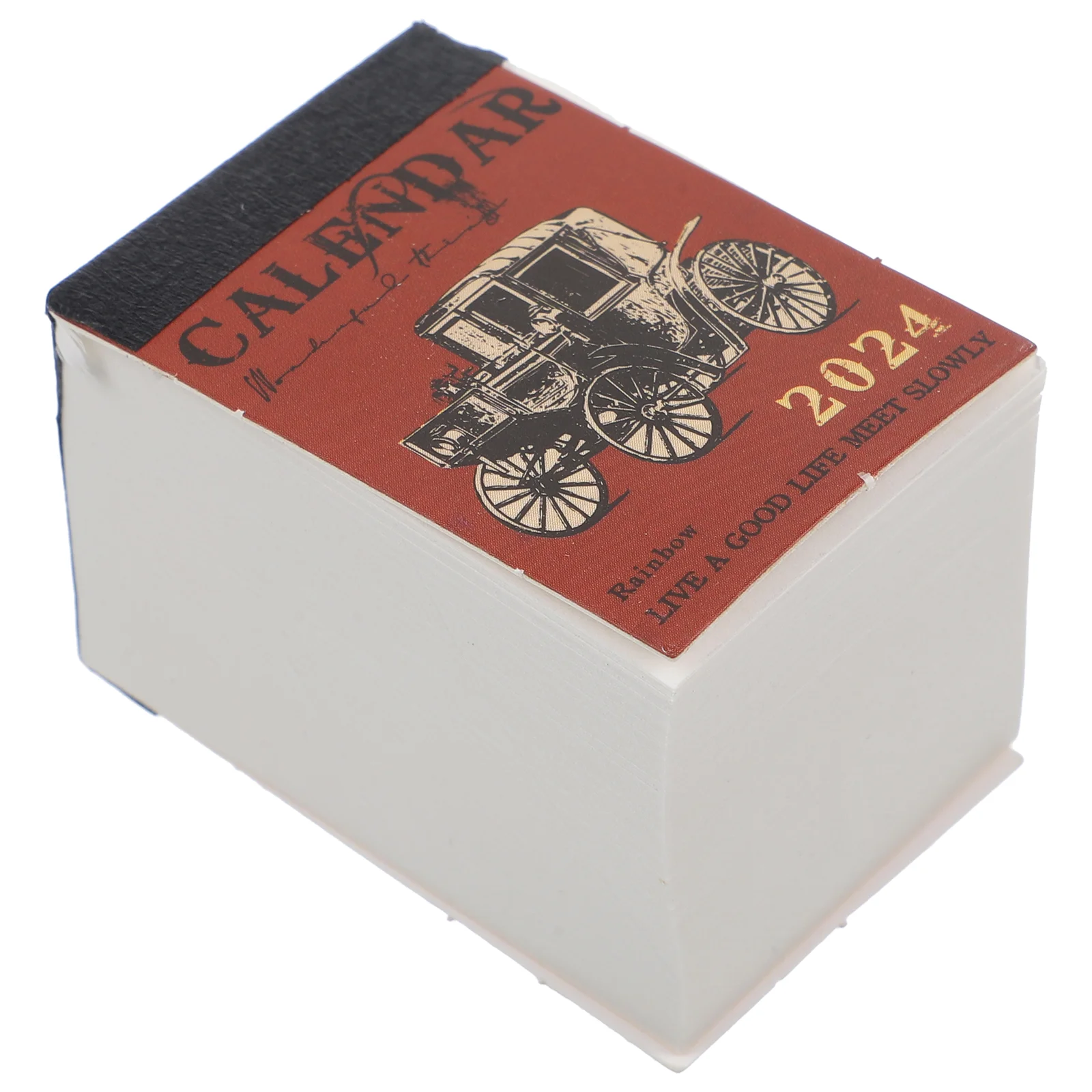 

2024 Calendar Desktop Decor Small Decorative Mini Table Scrapbook Paper Home Decoration