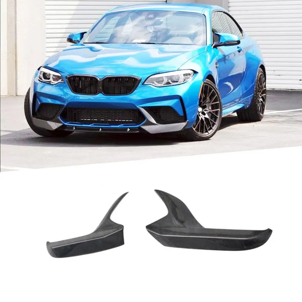 

Передний бампер из углеродного волокна, спойлер, разветвители для BMW 2 серии F87 M2 M2C, конкуренция 2018-2020, украшение для автомобиля Winglets FRP