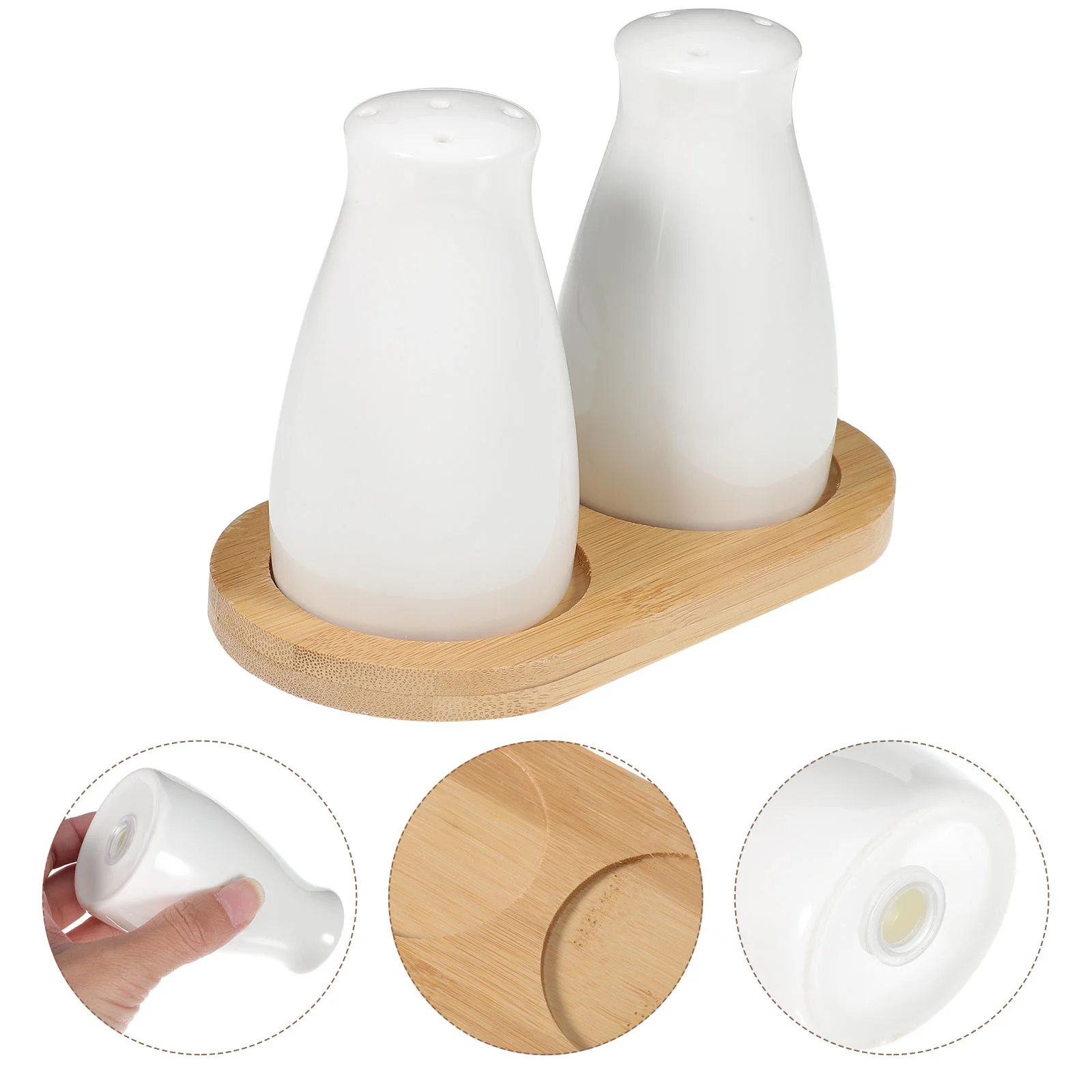 

Pepper Shaker Set Kitchen Supply Suit Bracket Salt Holder Bottle Ceramics Container Dispenser Pot Coffee Grinder Machine