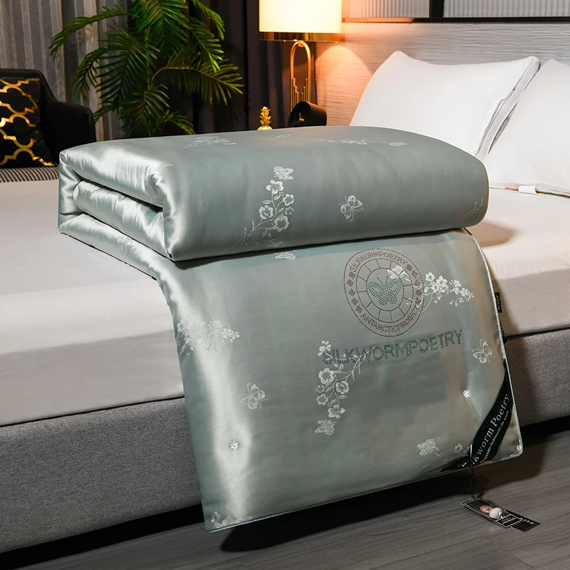 

kmikli двухслойное стеганое одеяло из тутового шелка