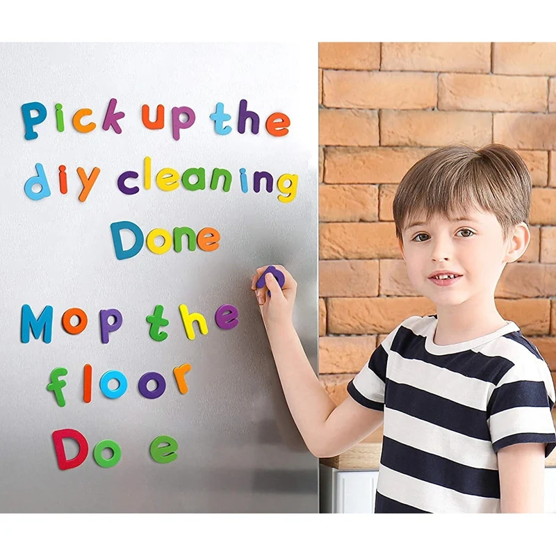 Набор магнитных букв и цифр 244 шт. магниты на холодильник из пенопласта с