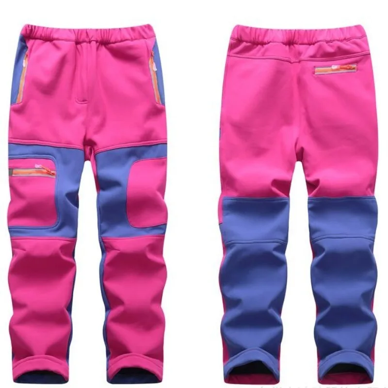 

Брюки-трансформеры для мальчиков и девочек, брендовые водонепроницаемые Походные штаны с мягкой флисовой подкладкой, для активного отдыха, на Возраст 4-14 лет