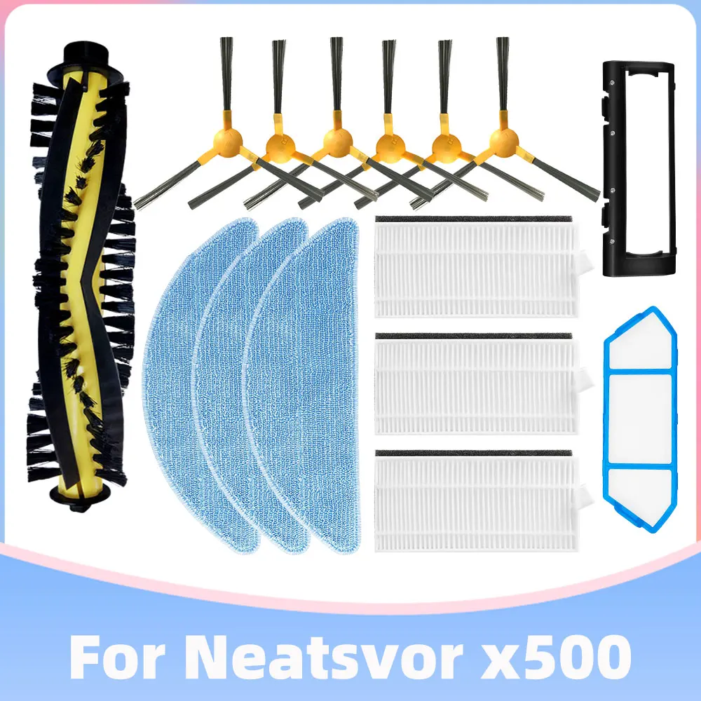 Main Side Brush Hepa Primary Filter Mop for Ikohs Create NetBot S15 Neatsvor X500 Tesvor X500 Pro M1 X520 Vacuum Cleaner Part