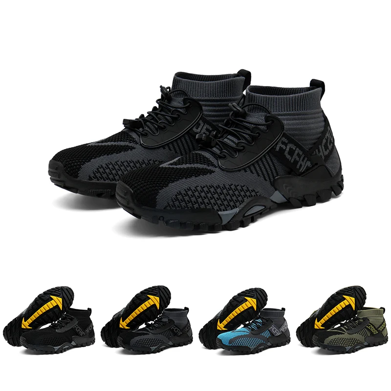 

Unisex Outdoor Hiking Mid-Top Shoes Men Quick Dry Wading Shoes Couples Rock Climbing Shoes Women Large Size Sport Footwear 36-50