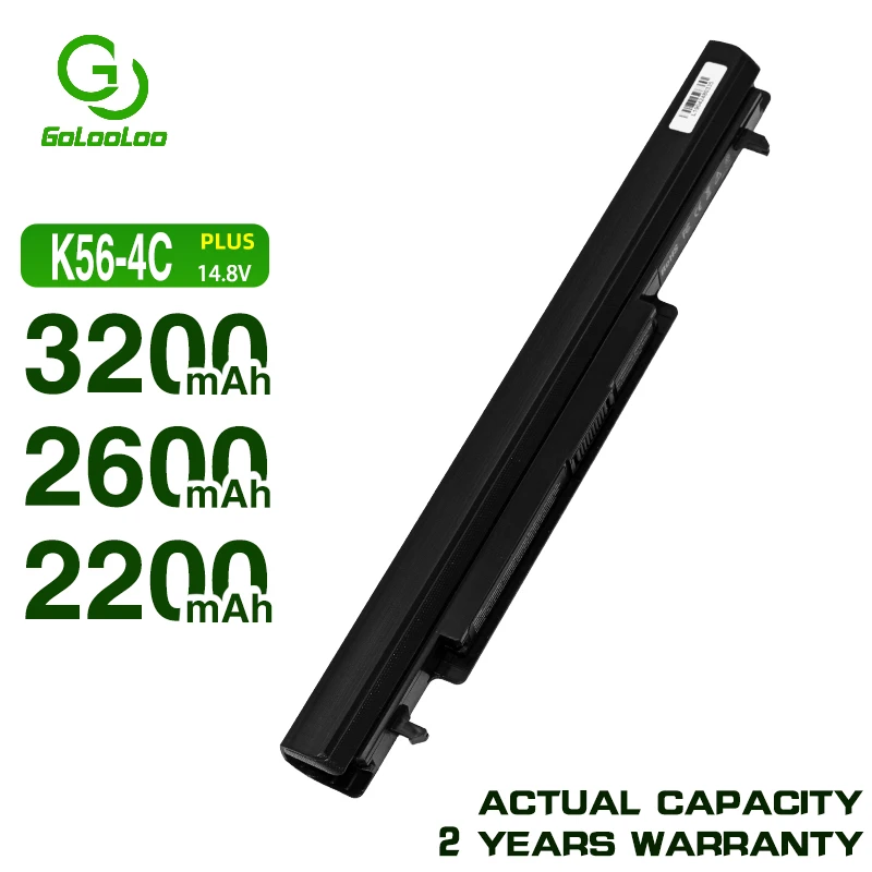 

Golooloo A41-K56 Аккумулятор для ноутбука Asus A56 A46 K56 K56C K56CA K56CM K46 K46C K46CA K46CM S56 S46C A31-K56 A32-K56 A42-K56
