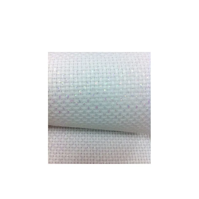 Высококачественная блестящая белая ткань для вышивки крестиком 11CT 11ST 14ST 14CT белая блестящая ткань, 100 см x 150 см или любого размера 7