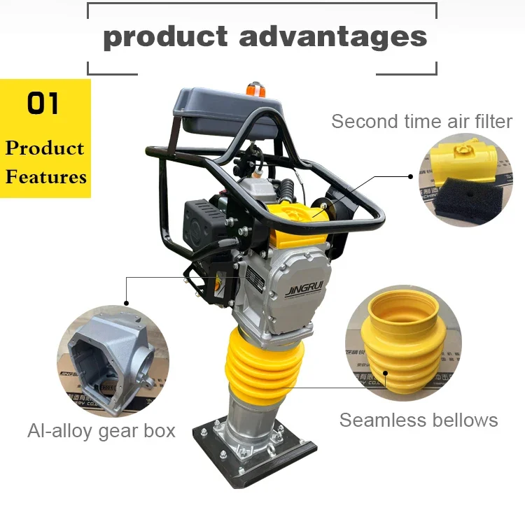 Бензиновый двигатель HCR110 earth rammer 5.5hp вибрирующий tamping уплотнитель GX160 бензиновый