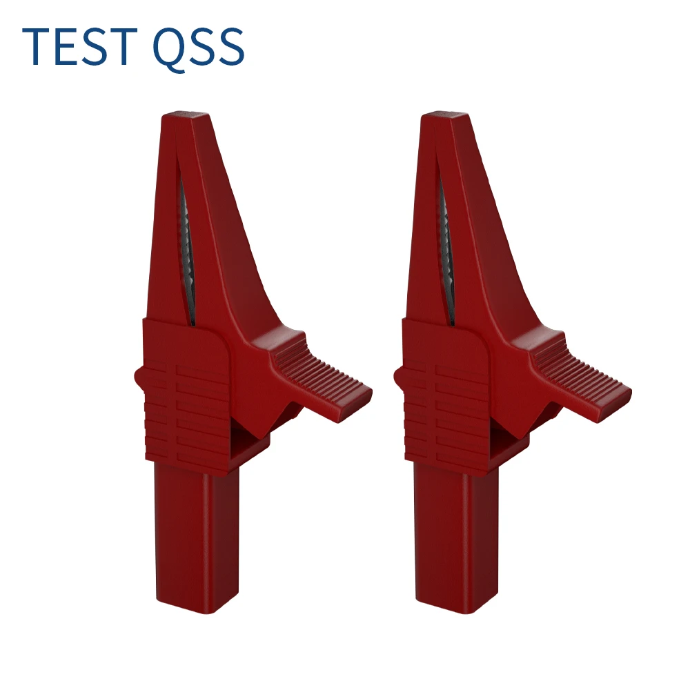 QSS 2 шт. изоляционные зажимы типа Крокодил Металлические зажимы типа крокодил тестовые аксессуары DIY электрические инструменты Q.60049