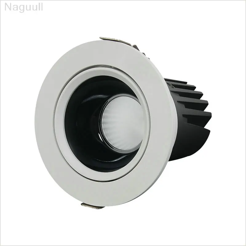 

Спот Потолочный New Led Downlight Cob 12w 20w 30w 40w Ac110v 220v Recessed Spotlight Silver And Black Ceiling Lamp For Cabinet L