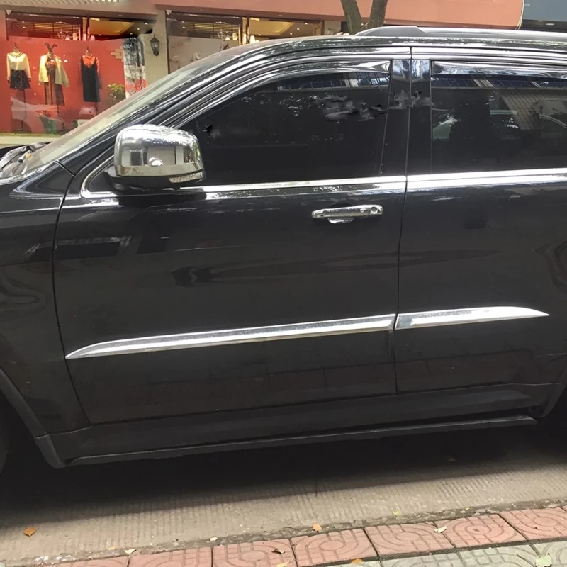 Для Jeep Grand Cherokee 2014-2018 хромированный корпус из АБС-пластика для боковой двери линия