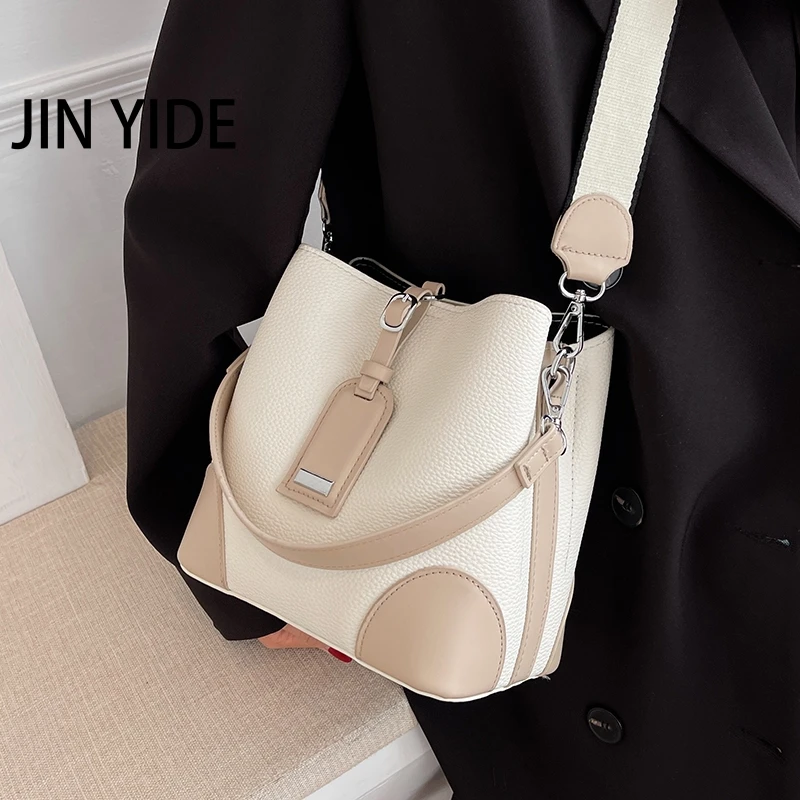 

JIN YIDE New Small PU Leather Shoulder Crossbody Bag with Short Handle for Women 2023Winter Fashion Casual Purses Handbags Totes