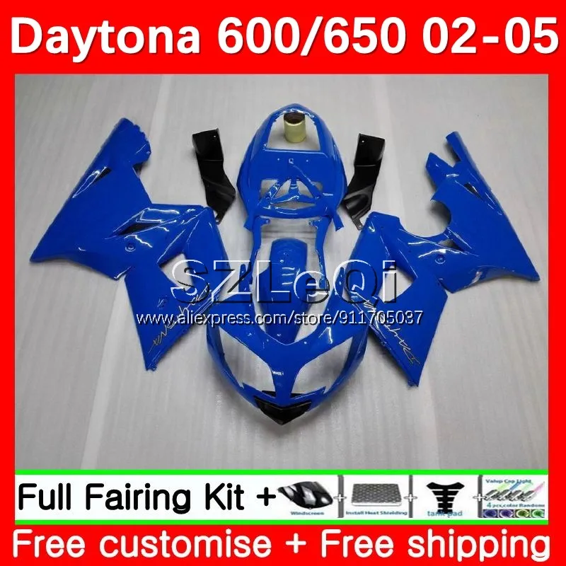 

Корпус для Triumph Daytona600 Daytona 650 Daytona 600 650 02 03 04 05 Daytona650 2002 2003 2004 2005 обтекатель 21LQ.17 глянцевый синий