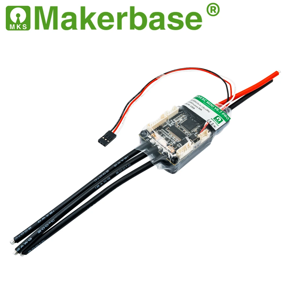 Makerbase VESC MINI 6 7 электрический регулятор скорости для скейтборда с радиатором 13S ESC
