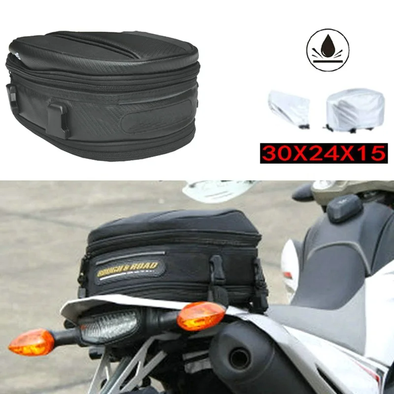 Motorcycle Tail Bag Hand Bag Motorcycle Traveling by Motorcycle Multi-Functional Backpack Multi-Purpose Backseat Bag Universal