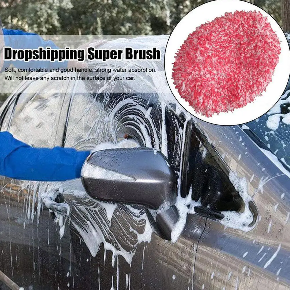 

Long Handle Water Brush Cover Wash Brush Wash Brush Cleaning Cloth Cloth Cloth Plush Cover Cover Car Car Cleaning Repl D6z6