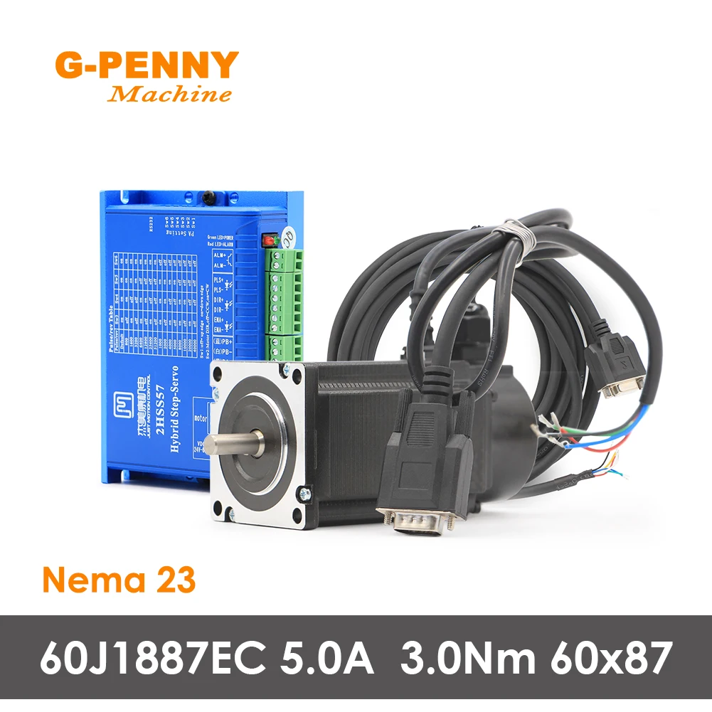 

G-Penny оригинальный JMC NEMA 24 комплект шагового двигателя с замкнутым контуром диаметр = 8 428Oz-in 3.0N.m 60J1887EC-1000 & 2HSS57
