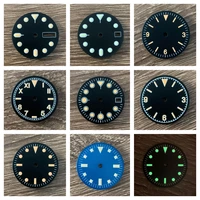 watch accessories nh35 dial black vintage with japanc3 luminous for skx007009 abalone diving mens watch dial custom nh353