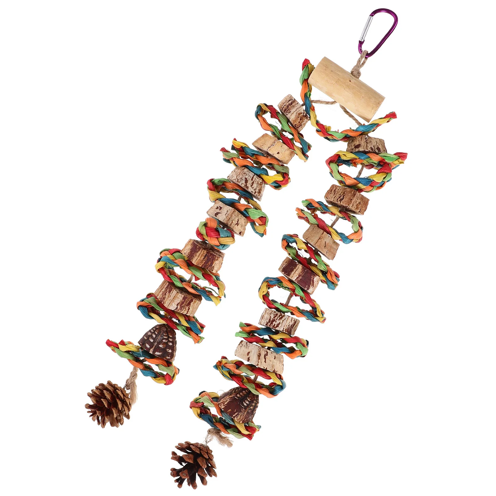 

Bird Parrot Toy The Birdcage Carambola Biting Hanging Chew Wooden Bite Toys Teething