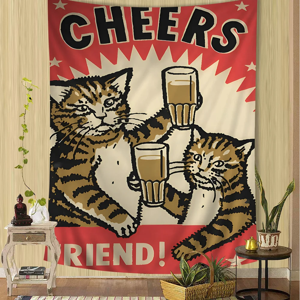 Все что здравствует пьяный ужин домашнее животное кошка классический аниме