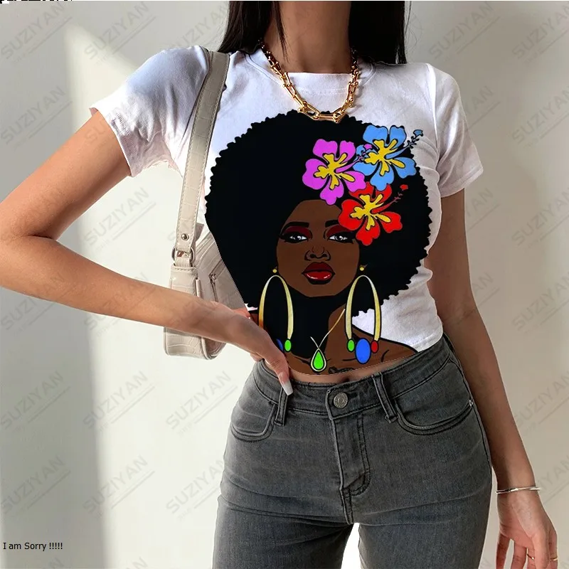 

New Hot Selling Women's Round Neck Short Sleeve T-shirt Tight and Personalized 3D Printing Summer Street Women's Breathable Top