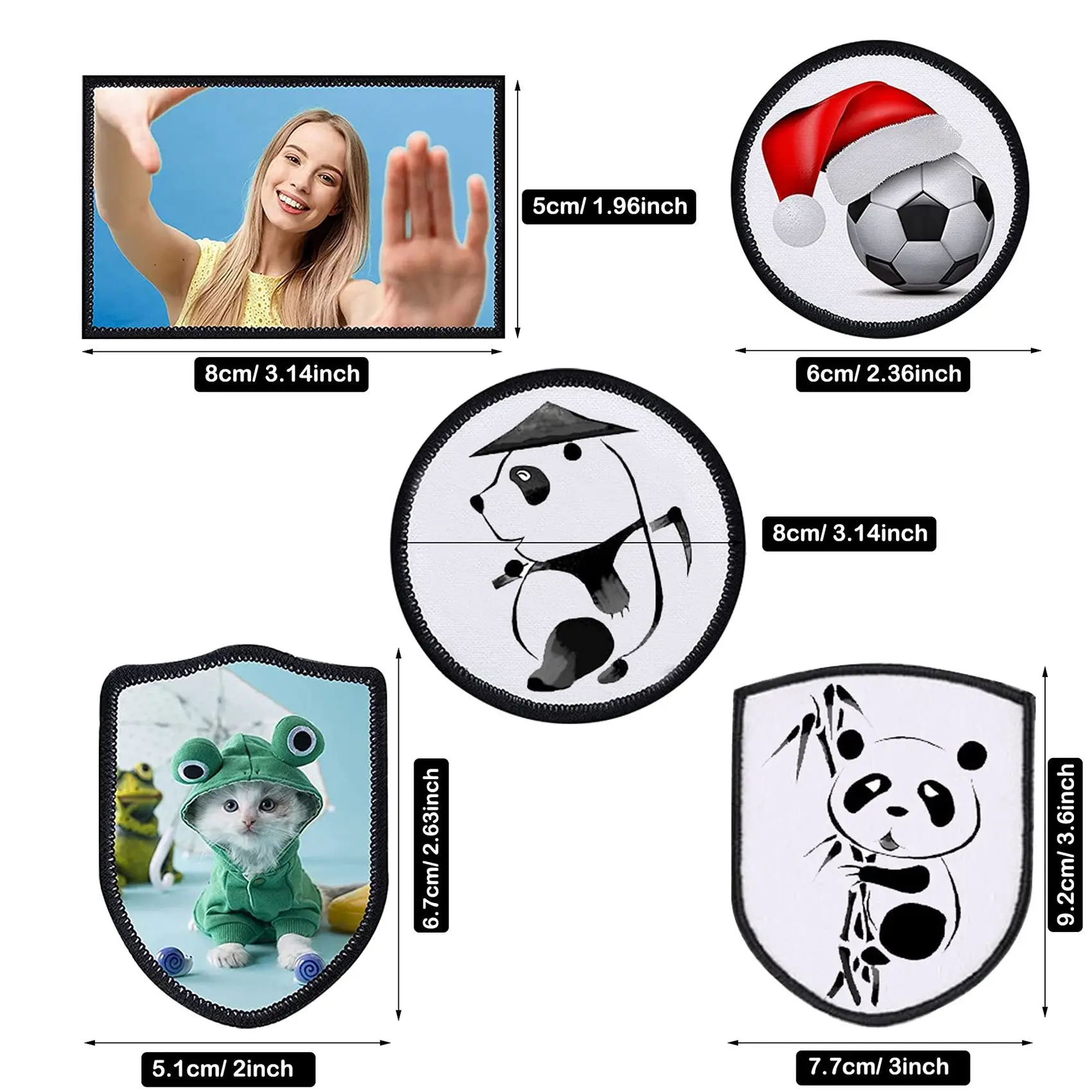 60 шт. заготовки для сублимации заплатки одежды