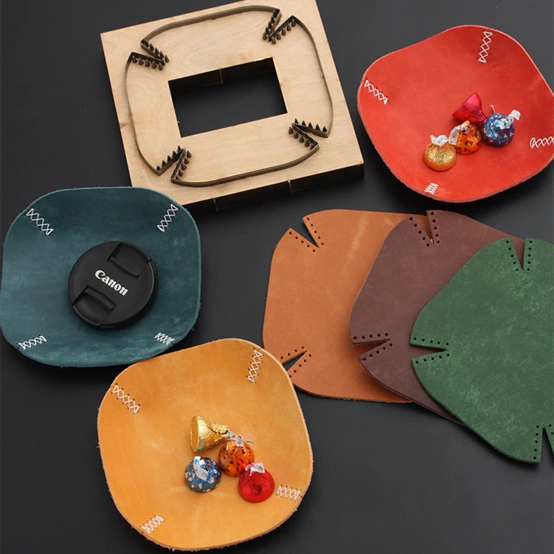 

New Creative DIY Plate Knife Die Handcraft Leather Tool Leather Storage Tray Punching Die Cutting Mould Practical Leathercraft