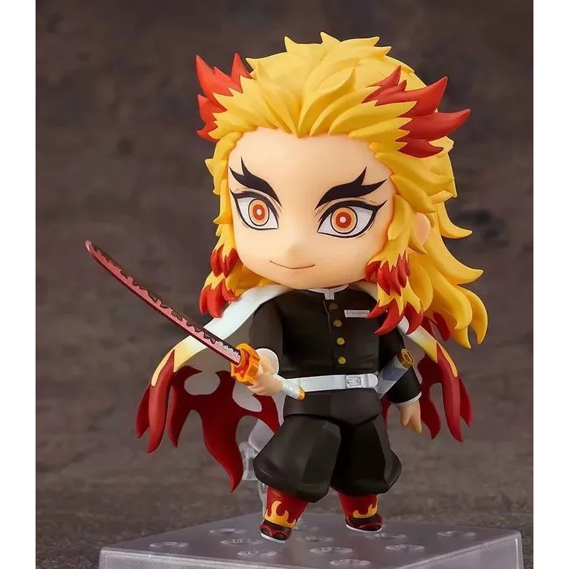 

Demon Slayer Figure Rengoku Kyoujurou PVC Action Figures Toys Q.ver 2 Face Cute Cartoon Figure Collectible Model Toys Kid Gift