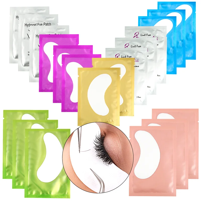 

100Pairs Eyelashes Gel Patch Grafting Eyelash Under Pads Eye Patches Lash Extension Supplies Makeup Tools