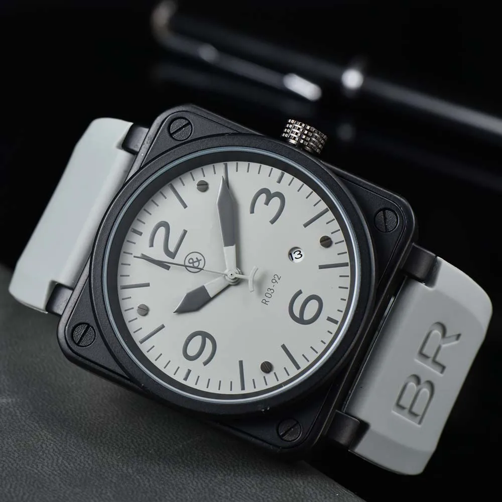 

Оригинальные мужские часы бренда BR, модные спортивные квадратные автоматические механические наручные часы, деловые многофункциональные ...